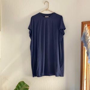 Madewell Easy Navy T-shirt Shift Dress